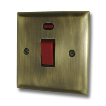 Spectrum Antique Brass Single Cooker Switch