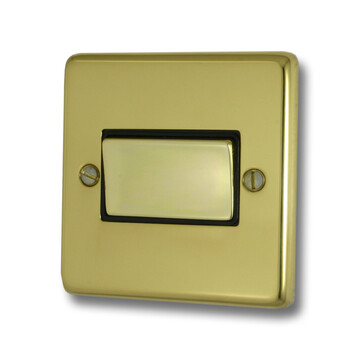 Polished Brass Fan Isolator Switch