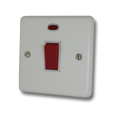 CONTOUR WHITE SINGLE COOKER SWITCH