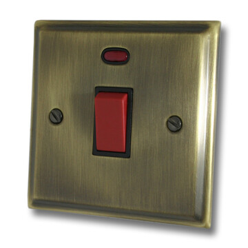 Deco Antique Brass Single Cooker Switch