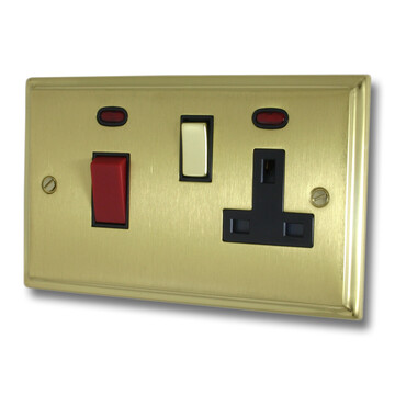 Mixed Brass Cooker Switch With Socket