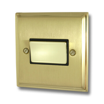 Georgian Polished Brass Fan Isolator Switch