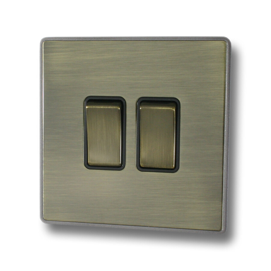Screwless Antique Brass Sockets and Switches from Socket Store
