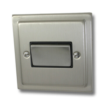 Victorian Satin Nickel Fan Isolator Switch