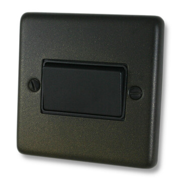 Contour Graphite Fan Isolator Switch (Black Plastic Rocker) 35718