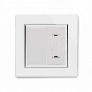 04320 Retrotouch Crystal Un switched Fused Spur Chrome Trim Front