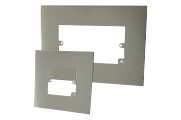 Brushed Steel Floor Sockets, Surrounds and Pull Cords-Brushed Steel Floor Sockets