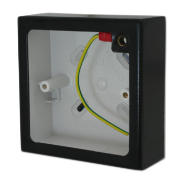Matt Black Single Pattress Box