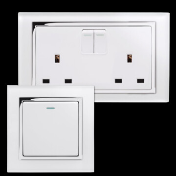 Retrotouch White Glass Sockets and Switches