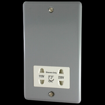 Light Grey Shaver Socket