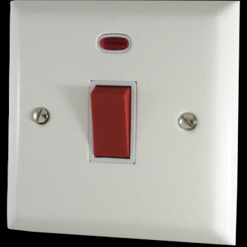 SPECTRUM WHITE SINGLE COOKER SWITCH