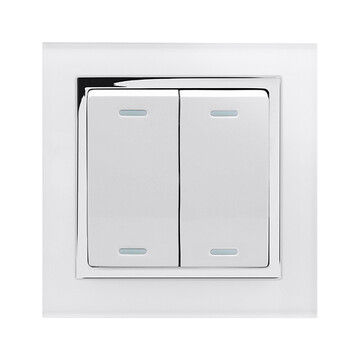RETROTOUCH ENOCEAN SMART SWITCH  WHITE WITH CHROME TRIM