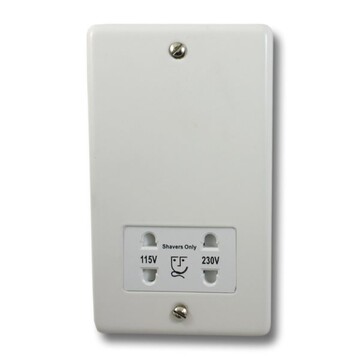 White Shaver Sockets