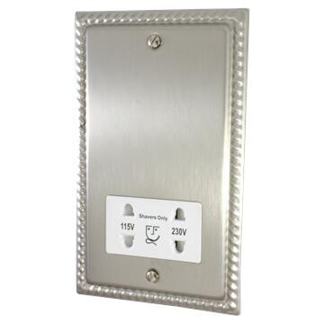 Satin Nickel Shaver Sockets