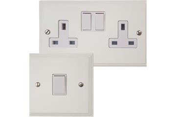 White Sockets and Switches-white