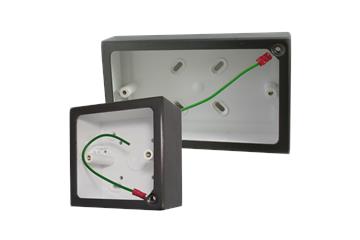 Bronze Pattress Boxes and Finger Surrounds-Black Bronze Pattress Boxes