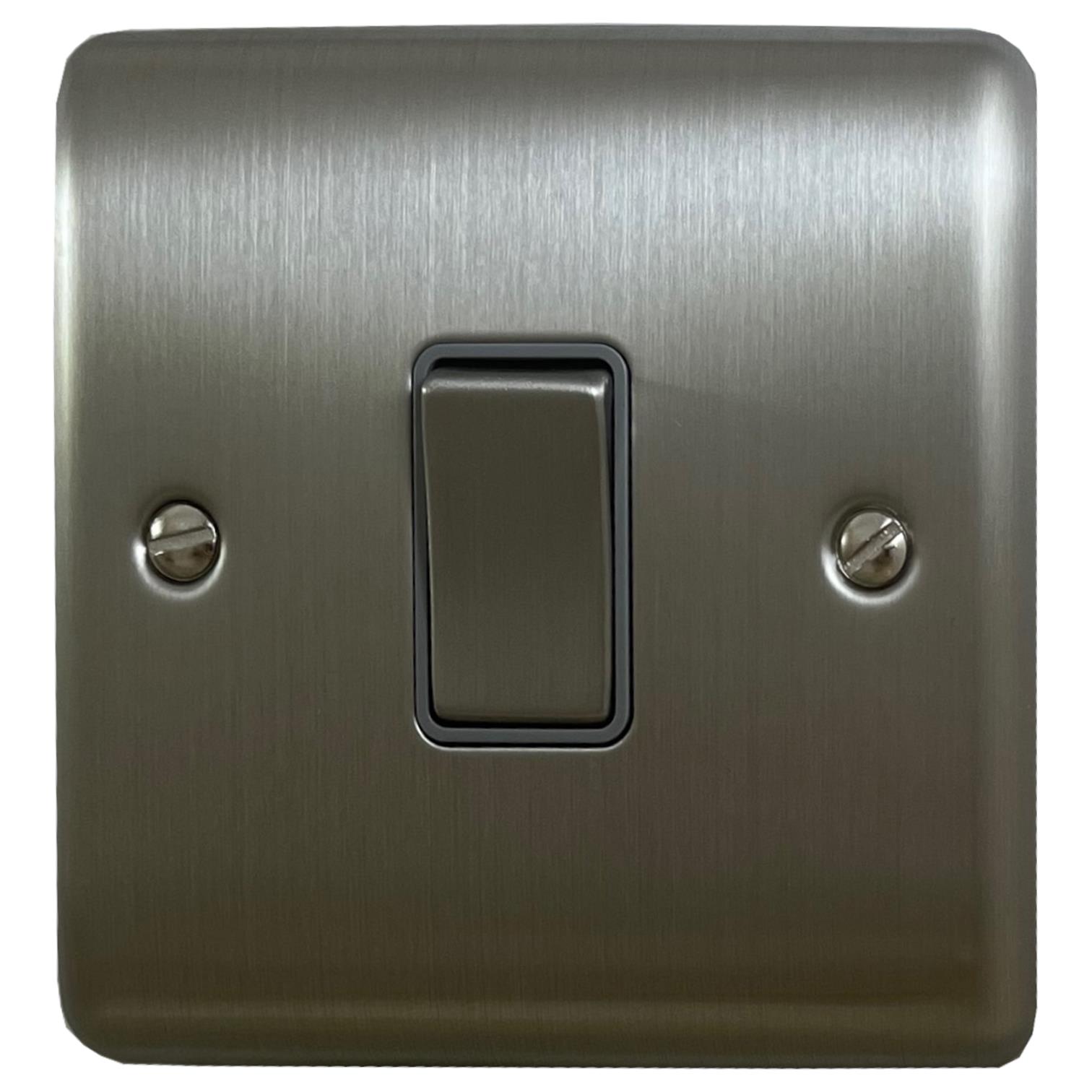 BBS01: Brushed Steel Switch (1 Gang) from Socket Store