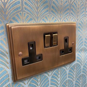 Cast Plate Socket and Switches