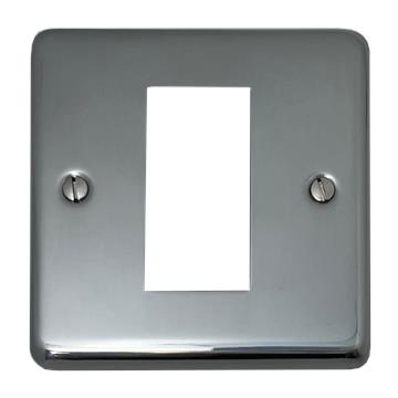 G+H Polished Steel Modular Plate (1 Gang/1 Module/Plate Only)