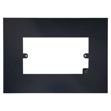 G+H Matt Black Double Socket Surround