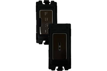 Black Nickel Grid Switch Modules-Black Nickel Grid Switches