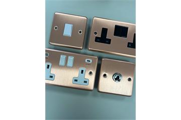 Contour Rose Gold Sockets and Switches