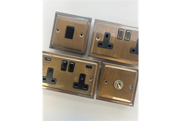 Victorian Medium Bronze Sockets and Switches