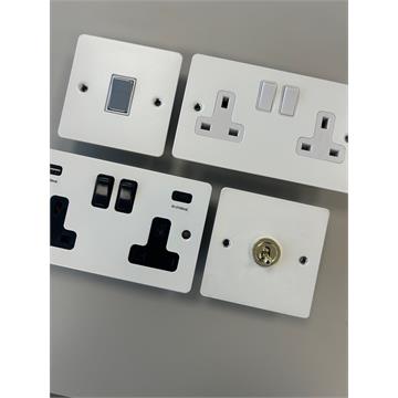 Flat White Sockets and Switches