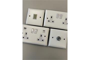 Spectrum White Sockets and Switches