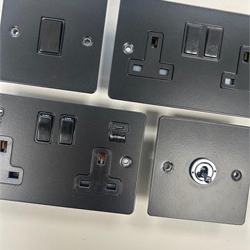 Flat Matt Black from G&H Electrical Accessories