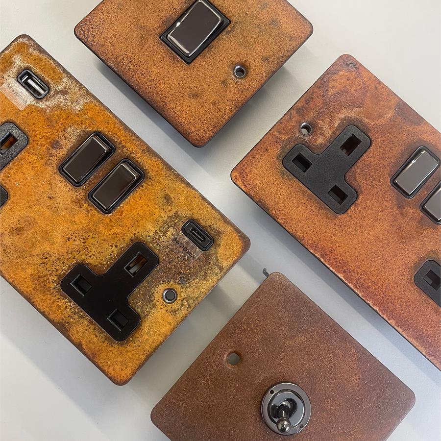 Rustic Sockets and Switches by Socket Store