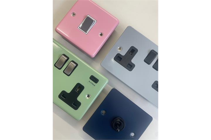 Coloured Sockets and Switches from Socket Store