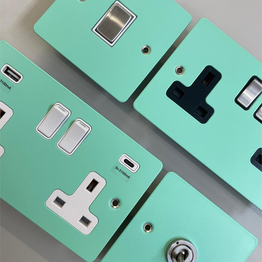 Coloured Sockets and Switches from Socket Store