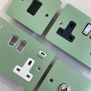 Flat Sage Green from G&H Electrical Accessories