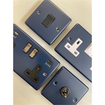Contour Blue Sockets and Switches