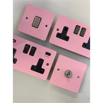 Flat Gloss Pink Sockets and Switches