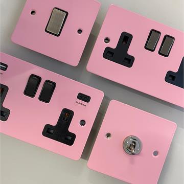 Flat Gloss Pink from G&H Electrical Accessories