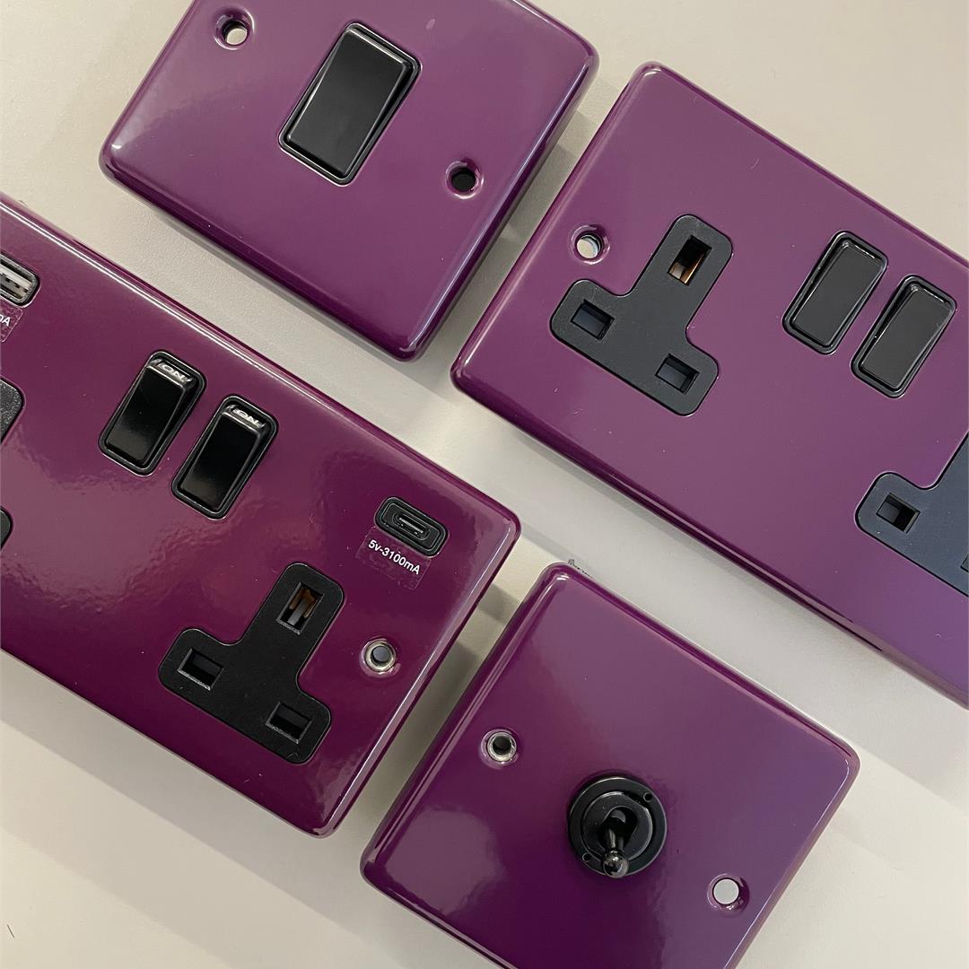 Coloured Sockets and Switches from Socket Store