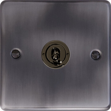 Contour Slate Effect Toggle Grid Plate (1 Gang)