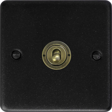 contour graphite toggle grid plate (1 gang) front fc0725