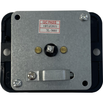 georgian satin brass single tv point (black insert) back bc0625