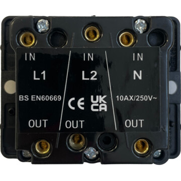 georgian satin brass fan isolator switch (brass switch) back bc0625