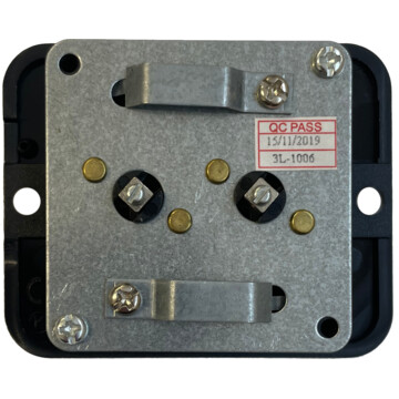 flat rose gold double tv point (black insert) back bc0625