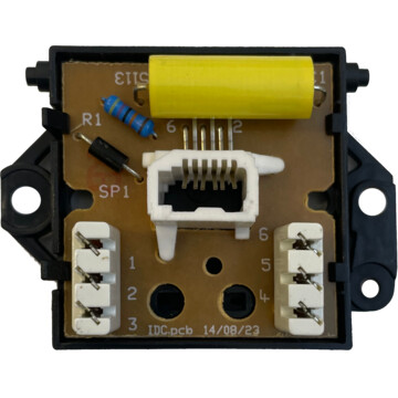 matt black telephone socket (master) back bc0625