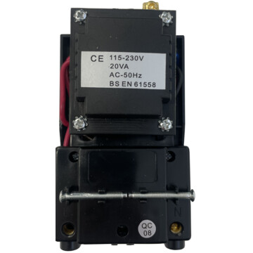 flat white shaver socket (black insert) back bc0625