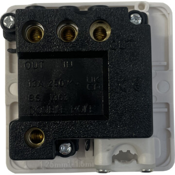 spectrum light grey switched fused spur (white switch) back bc0625