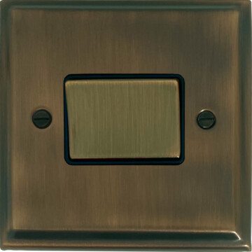 deco antique brass fan isolator switch (brass switch) front fc0825