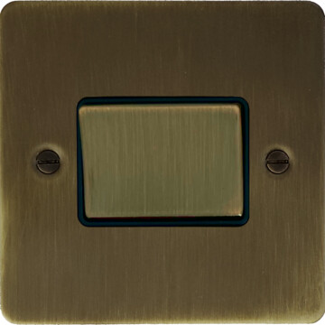 flat antique brass fan isolator front fc0825