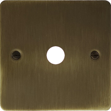 flat antique brass toggle grid plate (1 gang) front fc0825