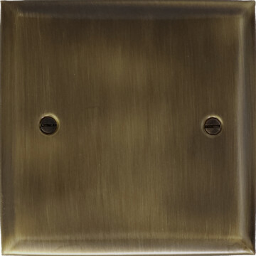 spectrum antique brass single blank plate front fc0825